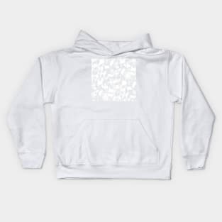 Light Gray Contrast Brushstrokes Kids Hoodie